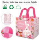 Alternate image 2 for Department Store 6PCS Easter Gift Bags - Bunny Easter Non-Woven Tote Bags With Handles For Holiday Party Supplies - All Colors