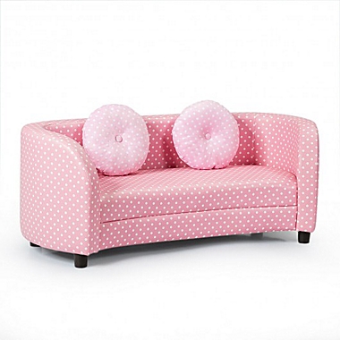 Costway 2 Seat Kids Sofa Armrest Chair with Two Cloth Pillows. View a larger version of this product image.