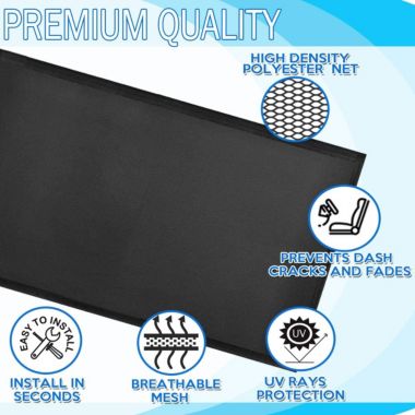 Zone Tech Car Mesh Sun Roof Magnetic Sun Shade - Premium Quality, Foldable, Cool Sun and Mosquito Blocking Breathable Mesh Sun Shade Blocks UV Sun by Parking Trips Great Protection, Easy Installation. View a larger version of this product image.