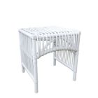 Alternate image 0 for BIDK Home 22'' White Multi Purpose Rattan Furniture Side Table