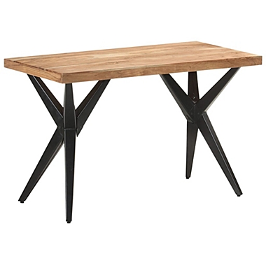 vidaXL Dining Table 47.2"x23.6"x29.9" Solid Acacia Wood. View a larger version of this product image.