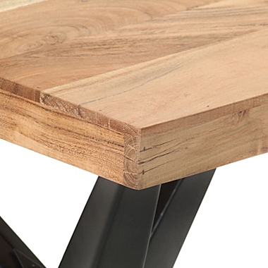 vidaXL Dining Table 47.2"x23.6"x29.9" Solid Acacia Wood. View a larger version of this product image.