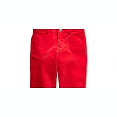 Ralph Lauren Boy's Madison Stretch Corduroy Slim Fit Pants Red Size 3T. View a larger version of this product image.