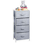 Alternate image 2 for mDesign Vertical Dresser Storage Tower with 4 Drawers