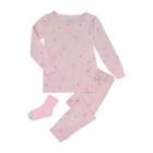 Alternate image 0 for Sleep On It Infant/Toddler Girls Ballerina Dreams Snug Fit 2-Piece Pajama Sleep Set With Matching Socks