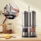 Alternate image 0 for Stock Preferred Electric Salt Pepper Mill Grinder Shaker Adjustable Coarseness Durable Silver