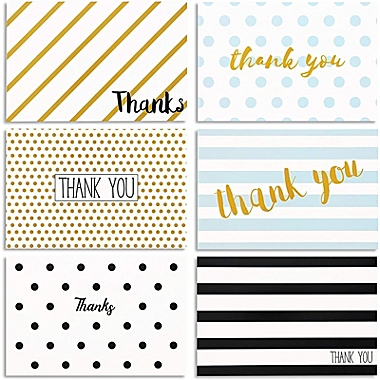 Juvale 144 Pack Thank You Cards Assortment Bulk Set with Envelopes, Blank Inside for Baby Shower, Wedding, All Occasions (4x6 In). View a larger version of this product image.
