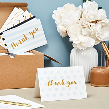 Juvale 144 Pack Thank You Cards Assortment Bulk Set with Envelopes, Blank Inside for Baby Shower, Wedding, All Occasions (4x6 In). View a larger version of this product image.