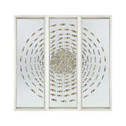Contemporary Home Living 47" Silver and Gold Rings Cache Wall Decor