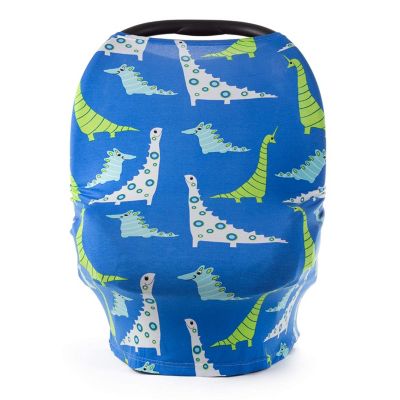 JumpOff Jo Stretchy Car Seat Cover and Canopy, Nursing and Privacy Cover, Dinosaur