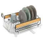 Alternate image 2 for mDesign Large Dish Drying Rack with Swivel Spout, 3 Pieces