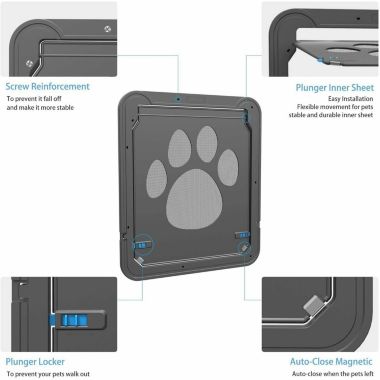 Ownpets Pet Dog Cat Small Screen Locking Flap Door. View a larger version of this product image.