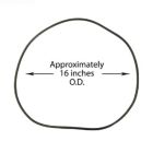 Alternate image 0 for The Pool Supply Shop 16" Black Lid O-ring