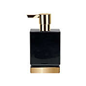 MSV Spirella ROMA Black & Gold Ceramic Soap Dispenser