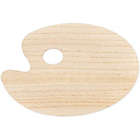 Alternate image 2 for Bright Creations Unfinished Wood Oval Painting Palette (12 x 8 In, 12 Pack)