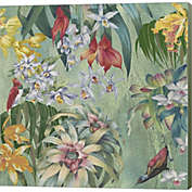 Metaverse Art Jungle Orchids by Bill Jackson 24-Inch x 24-Inch Canvas Wall Art