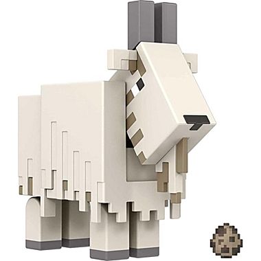 Minecraft Goat Action Figure, 3.25-in, w/ 1 Build-a-Portal Piece & 1 Accessory, Building Toy. View a larger version of this product image.