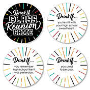 Big Dot of Happiness Drink If Game - Still Got Class - High School Reunion Party Game - 24 Count