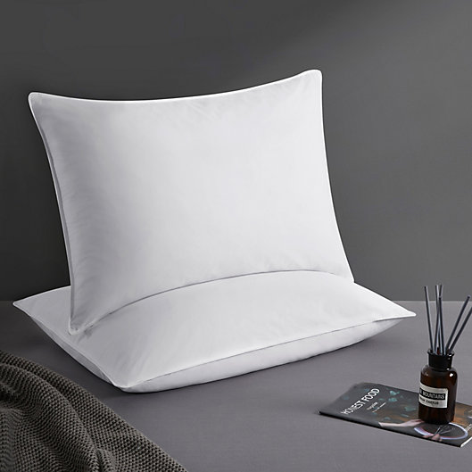 Hotel Quality Cotton Blend Pillows Medium Support Back Sleeper 