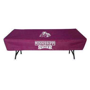 Rivalry 6 Feet Mississippi State Sports Collegiate Team Logo Party Outdoor Camping Table Cover. View a larger version of this product image.