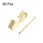 Alternate image 2 for Unique Bargains Professional Picture Hanging Kits, Picture Hangers with Nails - Photo Frame Hanging Hooks Kit for Wall Mounting - Holds 50 Lbs - 80 Pieces