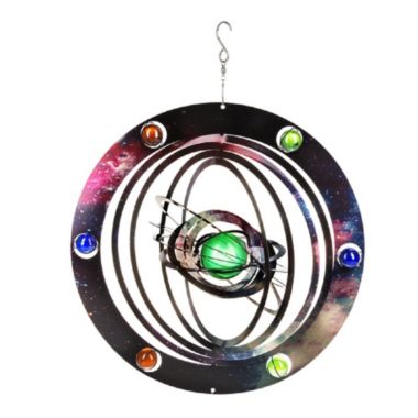 Solar System Stainless Steel Hanging Spinner 12 Inch New. View a larger version of this product image.