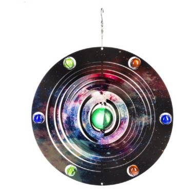 Solar System Stainless Steel Hanging Spinner 12 Inch New. View a larger version of this product image.