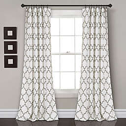 Bellagio Light Filtering Window Curtain Panels Gray Set 52X95