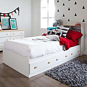 South Shore South Shore Summertime Twin Mates Bed (39&#39;&#39;) With 3 Drawers - Pure White