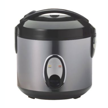 Sunpentown Home Indoor Kitchen 6-Cups Rice Cooker With Stainless Body-SC-1201S. View a larger version of this product image.