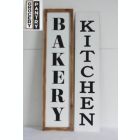 Alternate image 1 for TX USA 36" Interchangeable and Reversible 2 Sided Kitchen Wall Sign Combo