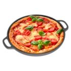 Alternate image 0 for Chef Pomodoro Cast Iron Pizza Pan, 12" Inch Pre-Seasoned Skillet, with Handles, Baking Pan, Round Griddle for Dosa Tawa Roti, Comal for Tortillas, Baking Stove, Oven, Grill BBQ and Campfire