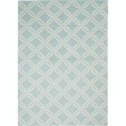 Nourison Jubilant 5'3" x 7'3" (5' x 7') Green Area Rug Eclectic Retro Trellis by Nourison
