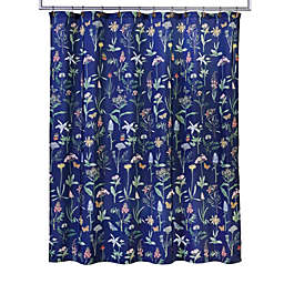 SKL Home Heirloom Wildflowers Shower Curtain - Navy 70