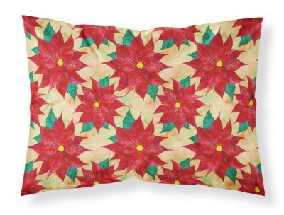 Carolines Treasures Rhodesian Ridgeback Poinsettias Pillowcase Standard Multicolor