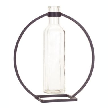Melrose Decorative Hanging Vase In Circle Stand (Set Of 4) 9"H. View a larger version of this product image.