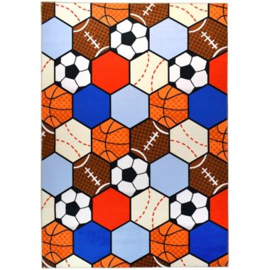 Homefires Decorative Indoor/Outdoor Accent Rug Allstars - 5' X 7'. View a larger version of this product image.