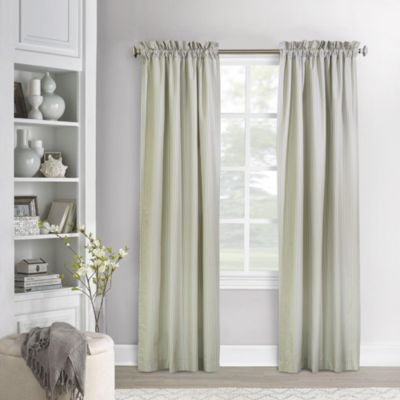 sage green curtain