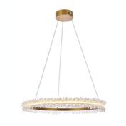 Elegant Lighting Laurel LED 26 inch Gold pendant