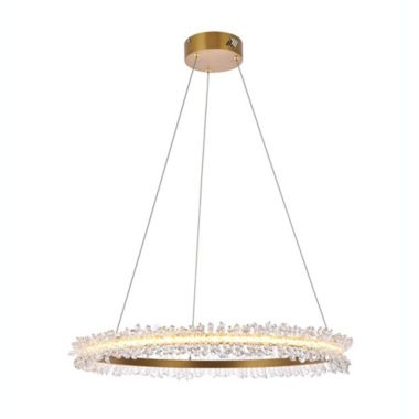 Elegant Lighting Laurel LED 26 inch Gold pendant. View a larger version of this product image.
