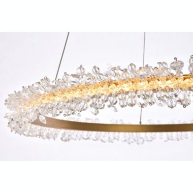 Elegant Lighting Laurel LED 26 inch Gold pendant. View a larger version of this product image.