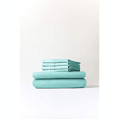 CGK Unlimited 6 Piece Extra Deep Pocket Microfiber Sheet Set - King - Spa Blue. View a larger version of this product image.