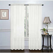 GoodGram 2 Pack  Luxurious Voile Sheer Curtain Panels by Regal Home - 52 in. W x 84 in. L, Ivory