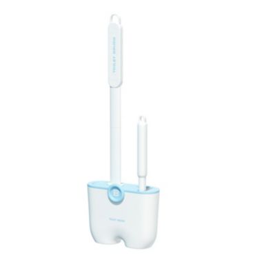Department Store 1pc Toilet Brush; Household No Dead Angle Cleaning Brush; Toilet Long Handle Detachable 14.96"x5.19" (Blue). View a larger version of this product image.