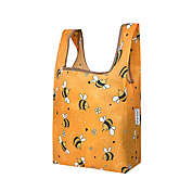 Wrapables Small JoliBag Collection Reusable Shopping Bag, Yellow Bees