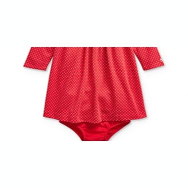 Ralph Lauren Girl's Rosebud Dress & Bloomers Set Red Size 24MOS. View a larger version of this product image.