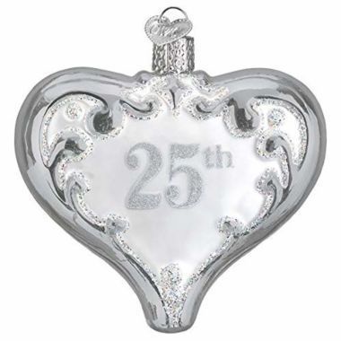 Old World Christmas 25th Anniversary Heart. View a larger version of this product image.