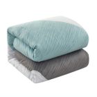 Alternate image 3 for NY&C Home Kinsley 9 Piece Comforter Set Color Block Design Distressed Stripe Print Bed In A Bag Bedding - Sheets Pillowcases Decorative Pillows Shams Included,King , Blue