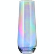 Iridescent Luster Pearl Radiance Set of 4 Wine Glasses 10oz - Radiant and Nostalgic Large Red or White Wine Glass, Entertaining An Ethereal Experience
