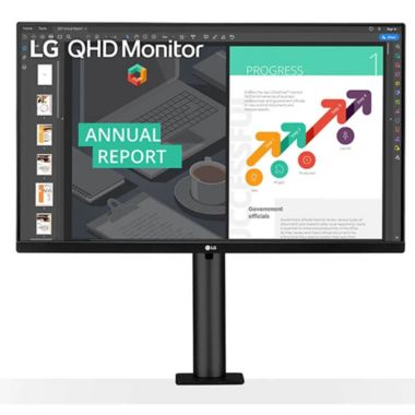 LG 27 inch QHD Ergo IPS Monitor with USB Type-C. View a larger version of this product image.